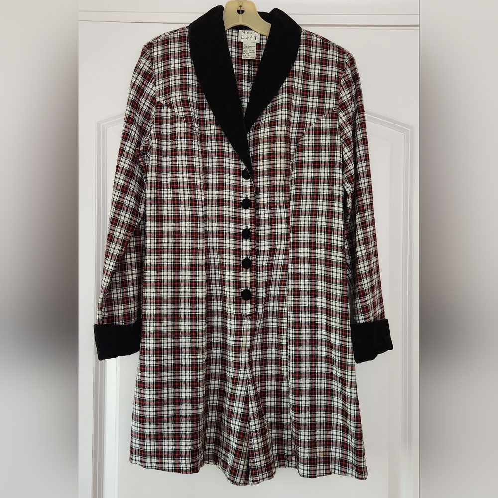 NEXT LEFT PLAID ROMPER JUNIOR SIZE 3
